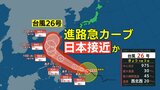 【台風情報】台風26号（フォンウォン）進路は急カーブ　日本接近か【雨のシミュレーション】|TBS NEWS DIG