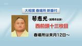 大相撲春場所の新番付発表 琴恵光(延岡市出身)は西前頭十三枚目で初場所と変わらず|TBS NEWS DIG