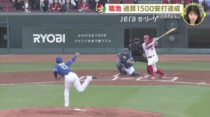 広島カープ 菊池涼介 1500安打達成！ 韮澤雄也 押し出し四球で中
