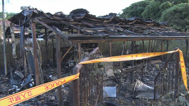 草焼きの火が燃え広がる 男性が顔や手にやけど 島根県江津市で建物3棟と車1台が全焼|TBS NEWS DIG