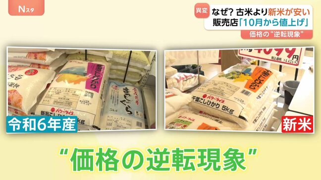 古米より新米の方が安い　コメの価格に“逆転現象”なぜ？ 販売店「10月から値上げの連絡」|TBS NEWS DIG