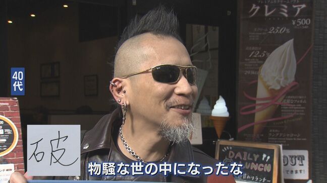 「強盗目的で窓割られ…」40代が選んだ『破』　留学生は『楽』と対照的　史上初『熊』選出も、街のリアルは【今年の漢字】|TBS NEWS DIG