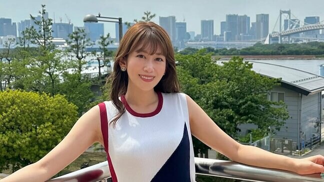【 中川安奈 】　「妹がプレゼントしてくれたワンピース着てました」　オフショットを公開　東京湾の絶景バックに特別な一着で魅せる夏の装い|TBS NEWS DIG