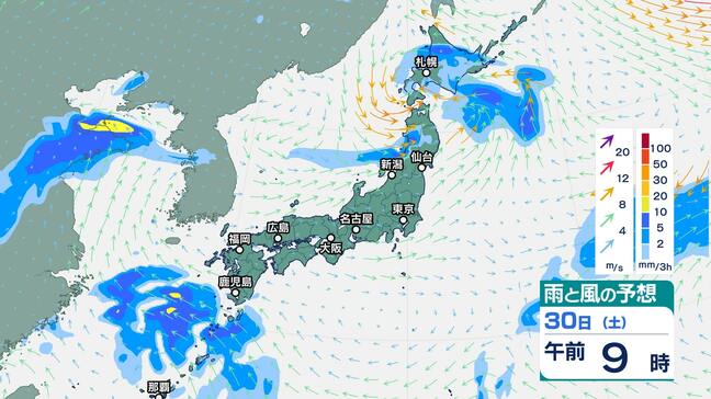 【大雨情報】東北地方は雷を伴って1時間40ミリの激しい雨が降り大雨となる所が…警報級の大雨となる可能性も【雨風シミュレーション】|TBS NEWS DIG