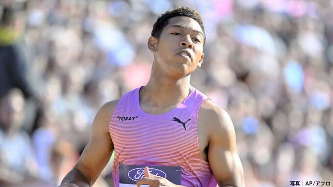 男子100mサニブラウン、10秒34の組5着で決勝進めず　やり投・ディーン元気は7位【陸上WAコンチネンタルツアー】|TBS NEWS DIG