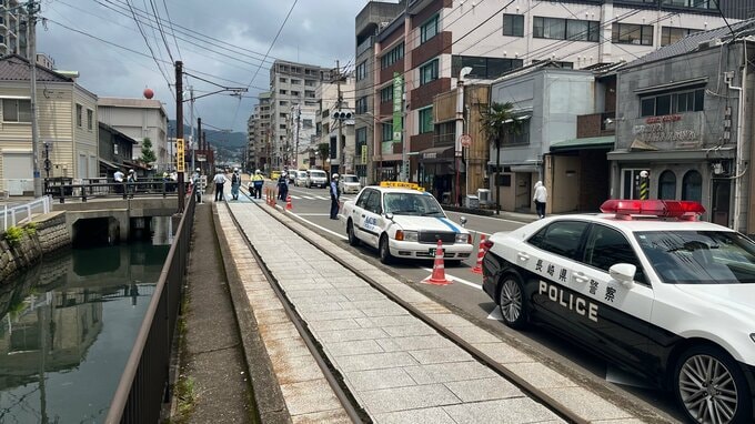 タクシーと路面電車の接触事故　乗客約20人にけがなし　長崎市|TBS NEWS DIG