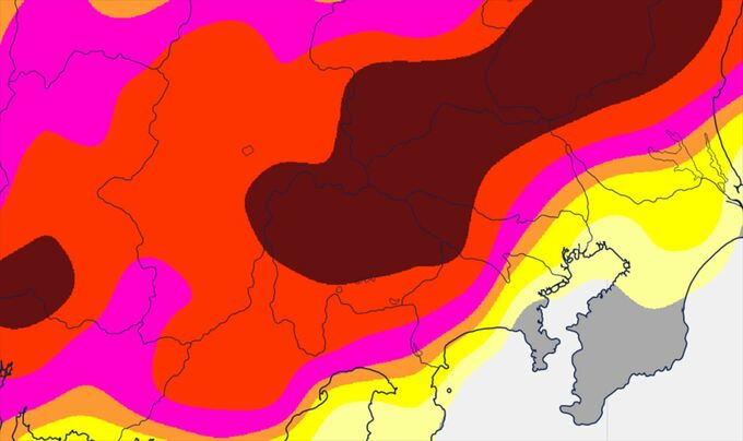 【気象情報】関東甲信地方　21日昼過ぎ～夜遅くにかけ　雷を伴った激しい雨や非常に激しい雨の降る所が　警報級の可能性も　【雨と風のシミュレーション・発雷確率】|TBS NEWS DIG