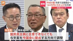 国民民主党側と合意できずとも、与党案を国会提出の方向 「103万円の壁」めぐる自民・公明・国民民主の協議続く| TBS CROSS DIG with Bloomberg