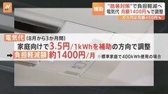 月の電気料金1400円、ガスは450円負担軽減へ　岸田総理の「酷暑乗り切り緊急支援」で| TBS CROSS DIG with Bloomberg