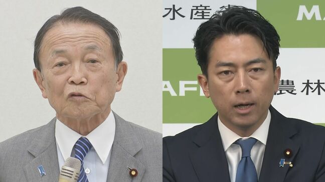 自民・麻生氏と小泉農水大臣が会談　30分にわたりコメ問題や党内情勢など意見交換か　麻生氏は「ポスト石破」と相次ぎ会談|TBS NEWS DIG