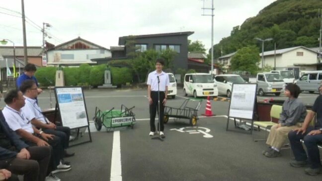 「地域への感謝を込めて」今年度で閉校する分校の生徒が手作り「防災用リヤカー」を制作 愛媛|TBS NEWS DIG