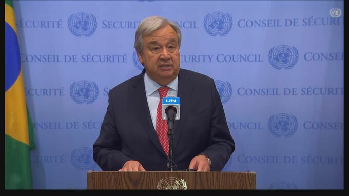 国連グテーレス事務総長「希望と人間性を垣間見た」ガザでの戦闘の一時停止延長を歓迎