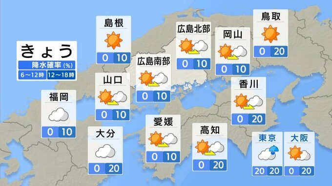 【きょう5/28(水)広島天気】カラッとした晴れの1日　各地夏日でも風が心地よい　|　RCC NEWS | 広島ニュース | RCC中国放送