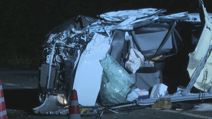 「人が挟まれている」大型トラックと軽貨物車が衝突　軽貨物車の男性が意識不明で搬送　|　山口のニュース・天気・防災｜tys NEWS｜ｔｙｓテレビ山口