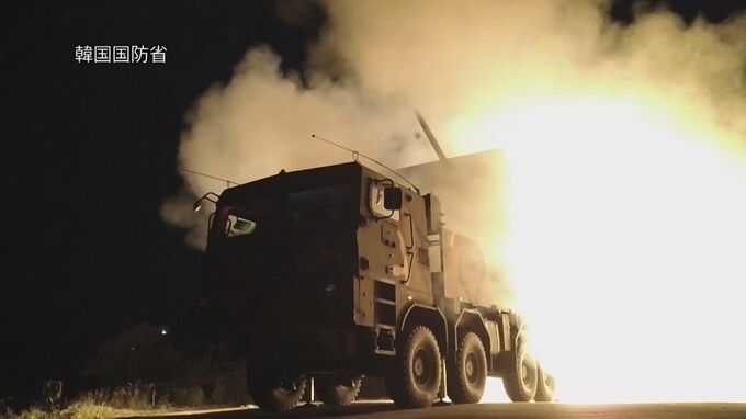 韓国軍が多連装ロケット砲の訓練映像を公開、北朝鮮をけん制|TBS NEWS DIG