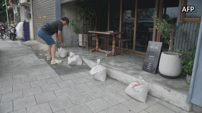 台風9号の影響で厳重警戒　台湾では36人けが　約9000人が避難
