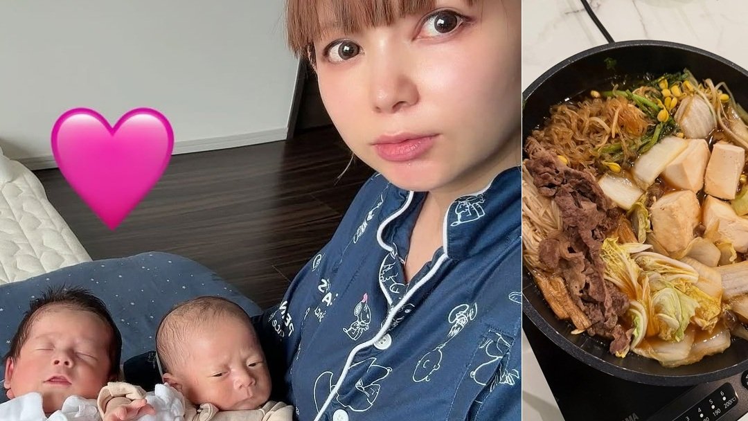 中川翔子 】「久しぶりに炊きたてご飯」食事でも双子の未来に思い