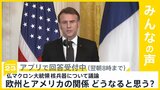 仏マクロン大統領「核兵器による抑止力を欧州の同盟国へ拡大することについて議論」 ロシアの脅威念頭に 欧州とアメリカの関係 今後どうなると思う？【news23】|TBS NEWS DIG
