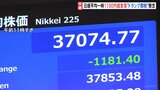 日経平均株価1100円以上急落　トランプ関税の影響が懸念 輸出関連株を中心に売り注文先行|TBS NEWS DIG