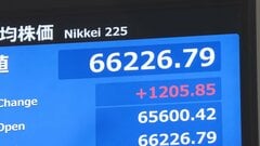 日経平均、一時1200円超値上がり　半導体関連や電子部品に買い注文　先週末ＮＹ市場の半導体株高受け　| TBS CROSS DIG with Bloomberg