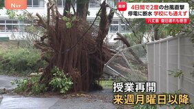 4日間で2度の台風　台風23号が伊豆諸島を直撃　八丈島　復旧の遅れ懸念　停電に断水　学校にも通えず…|TBS NEWS DIG