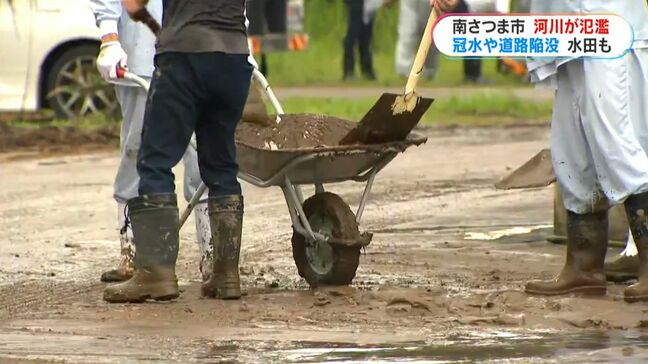 はん濫した加世田川周辺 各地で浸水の爪痕残る 食肉工場、車、コメ… 鹿児島|TBS NEWS DIG