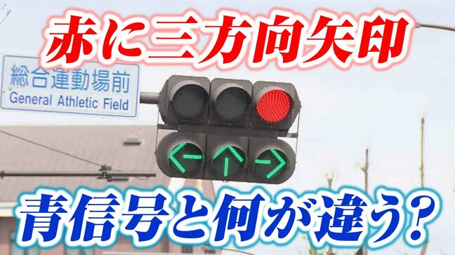 「青信号と何が違う?」赤に三方向矢印 信号機のナゾ 青が永遠に出ない場所も…その理由を探ってみた|TBS NEWS DIG