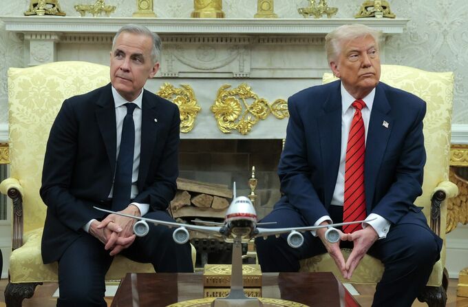 トランプ氏、カナダとの貿易協議打ち切り表明－新たな関税を警告