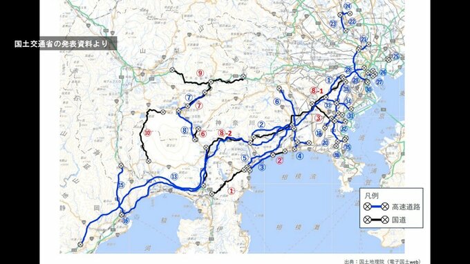 【情報更新】東名、新東名、首都高などで「予防的通行止め」4日午後4時から実施　主な開始見込みはどこ？　高速道路・国道まとめ一覧表あり【いつ？どこで雪は降る？1時間ごとの大雪と雨のシミュレーションあり】|TBS NEWS DIG