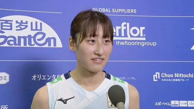 バレー女子日本代表、韓国にストレート勝利　初スタメンの秋本美空「決めてやるぞ！って気持ちで」【選手コメント】|TBS NEWS DIG