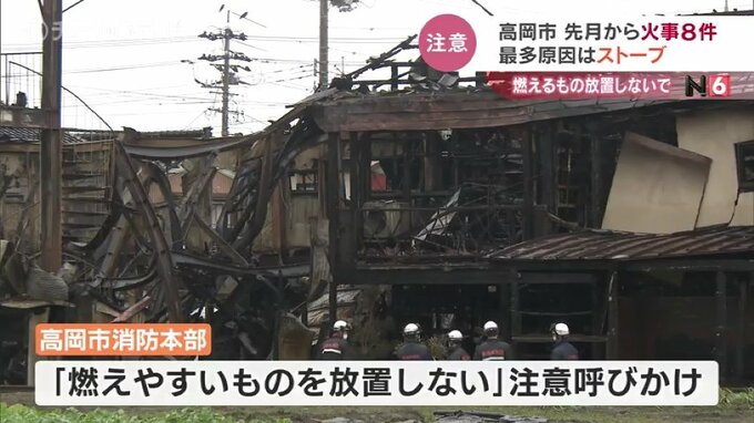 「火が出るはずのない倉庫から…」高岡で相次ぐ火事…12月から8件も　消防が注意呼びかけ　富山・高岡市　|　富山のニュース｜天気・防災｜チューリップテレビ