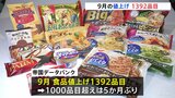 チョコレート製品やアイスクリームが値上げ 9月の値上げは1392品目 1000品目超は5か月ぶり|TBS NEWS DIG