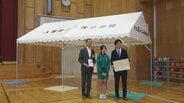 災害時の避難や救護に　アイシン新和が小学校に防災テント寄贈　地域貢献活動の一環　富山・入善町　|　富山のニュース｜天気・防災｜チューリップテレビ