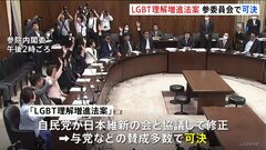 【速報】LGBT法案、参院の委員会で可決　修正の文言に当事者からは懸念| TBS CROSS DIG with Bloomberg