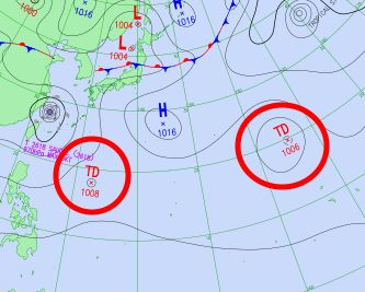 【気象情報】“台風のたまご”＝熱帯低気圧が新たに２つ発生か　気象庁の予想天気図　【9月5日（土）までの風風シミュレーション掲載】|TBS NEWS DIG