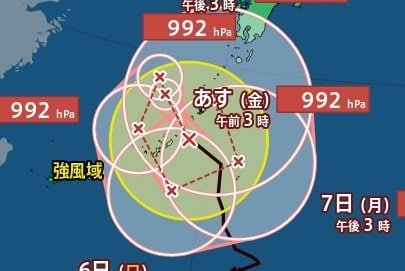 【台風情報】「台風24号(クロヴァン)」ぐるっとループか…複雑進路で日本への影響長引くおそれ　最大瞬間風速30m/s・中心気圧990hPa　今後の進路予想・9月13日にかけての雨風シミュレーション【気象庁3日15時50分発表】|TBS NEWS DIG