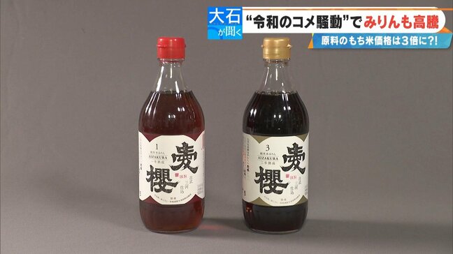 コメ高騰で｢みりん｣も値上げ… 一升瓶4700円で超高級日本酒レベルに 原材料は｢もち米・米こうじ・米焼酎｣ 影響はウナギ料理にも？|TBS NEWS DIG