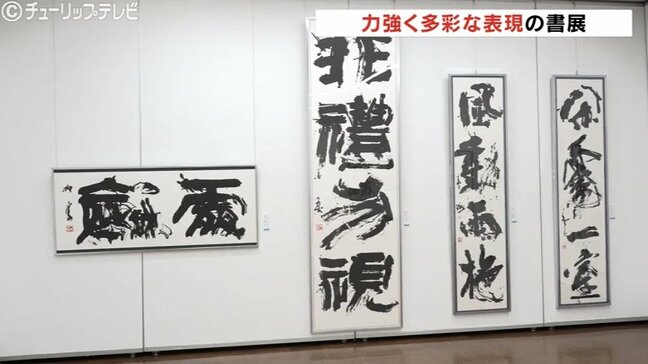力強く多彩な表現に出会える「清渓社現代書展」　165作品が展示　20日まで　富山|TBS NEWS DIG