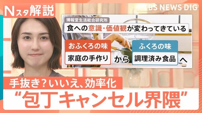 「早く家事終わらせたい」“包丁キャンセル界隈” 若者たちに浸透…手抜き?いいえ効率化なんです【Nスタ解説】|TBS NEWS DIG
