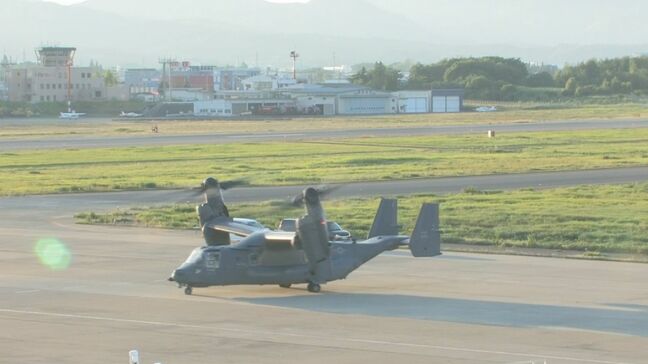 【速報】オスプレイ　午後6時18分にいわて花巻空港を飛び立つ　緊急着陸から32時間半後|TBS NEWS DIG