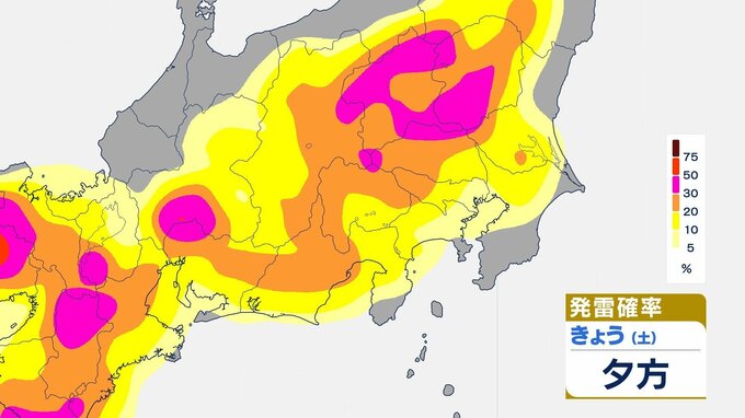 【警報級大雨の可能性も】1時間雨量は多いところで50ミリ　関東甲信地方では16日夜遅くにかけて雷を伴った激しい雨が・・・|TBS NEWS DIG