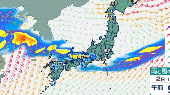 【大雨情報】梅雨前線が西日本から東日本に停滞　雨雲の動き予測（きょう・あす1時間ごと）雨シミュレーション　|　鹿児島のニュース｜MBC NEWS｜南日本放送