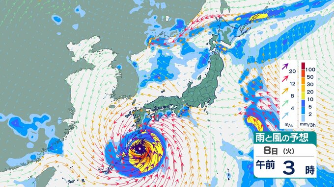 【台風6号】北よりに進路を変え勢力を強め…九州縦断か　西日本のほとんどと北陸の一部が「暴風警戒域」の予想【8月11日にかけての雨風シミュレーション】　|　BSSニュース | BSS山陰放送