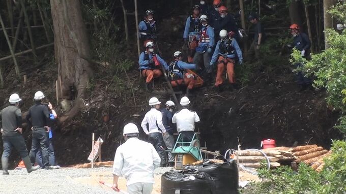 「モノレールに足が挟まれた」山の法面工事、作業員が左足を挟まれ骨折　ドクターヘリで救急搬送　転倒した拍子に服が挟まり引っ張られたか|TBS NEWS DIG