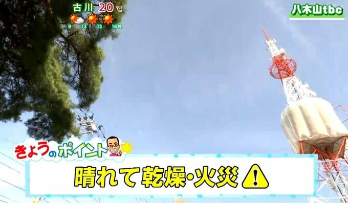 【24日・GW 宮城の天気】概ね晴れて空気の乾いた状態が続く・GWは前半が晴れで3日は雨予報【花粉飛散情報あり】tbc気象台|TBS NEWS DIG