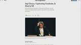 小澤さん死去、米メディアも速報　ニューヨーク・タイムズ「アジアの演奏家への偏見を打ち消した」|TBS NEWS DIG