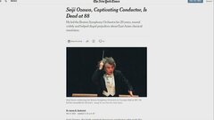 小澤さん死去、米メディアも速報　ニューヨーク・タイムズ「アジアの演奏家への偏見を打ち消した」| TBS CROSS DIG with Bloomberg