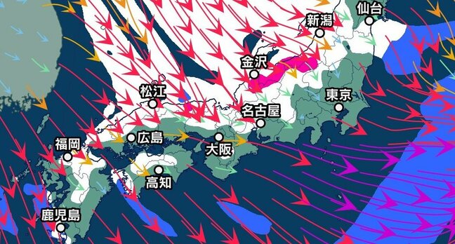名古屋も積雪のおそれ　再び寒気が強まり雪のピーク　大雪や路面の凍結による交通障害に警戒を【大雪と雨と風のシミュレーション】|TBS NEWS DIG