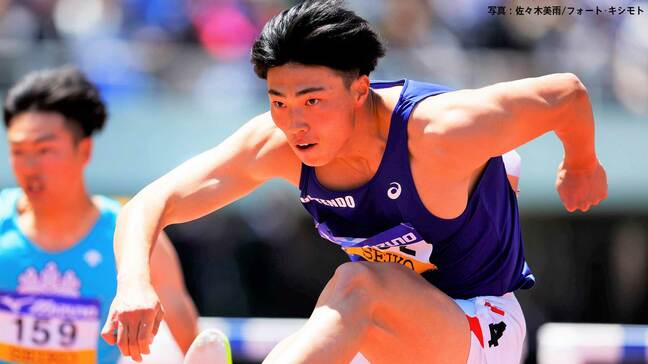 男子110mH 順天堂大の阿部竜希が2連覇達成 ! 自己ベストを0秒01更新する13秒25で3度目の世界陸上参加標準突破【日本インカレ】|TBS NEWS DIG