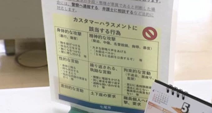 「名札を撮影」「SNSに掲載するぞ」被災地の自治体職員にカスハラ 石川・七尾市が基本方針策定　|　石川県のニュース｜MRO北陸放送